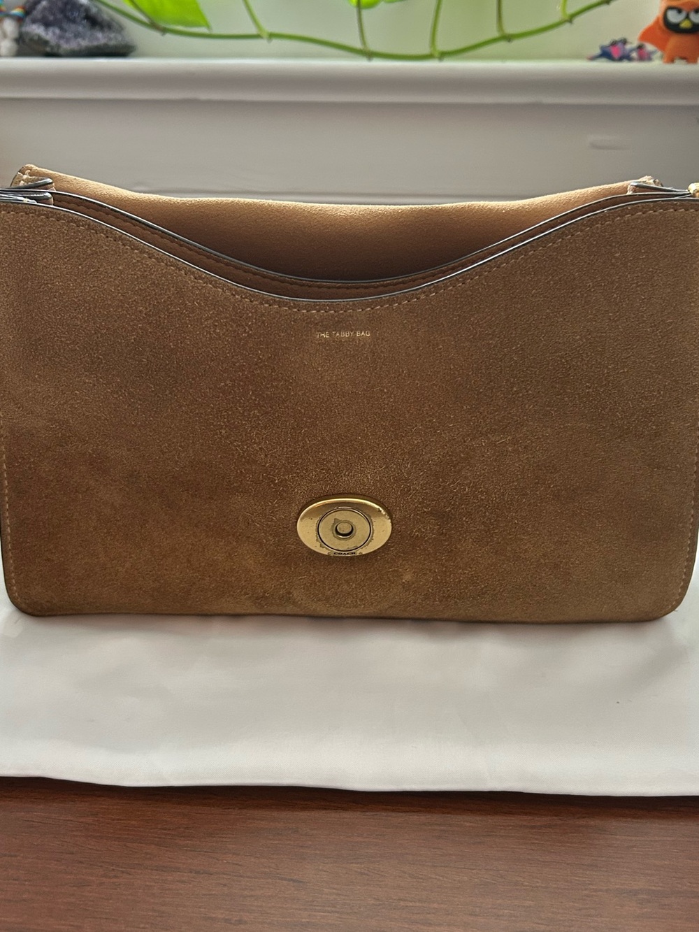 Coach Brown Suede Tabby Shoulder Bag with Gold Hardware - Picture 9 of 14